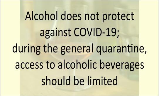 Alcohol does not protect against COVID-19